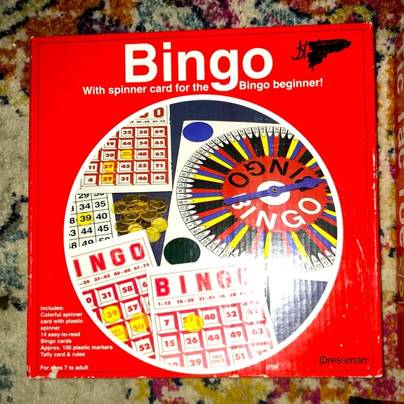 Retro games lot: tic-tax-toe, bingo, & cards - Picture 2 of 6